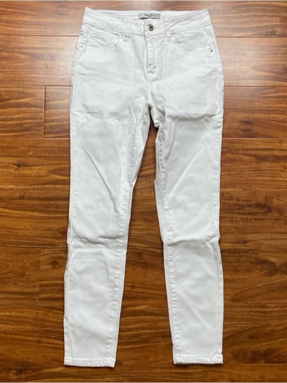3/$25 Sexy Fab Junior White Midrise Stretch Ankle Skinny Jeans Size 3 Streetwear